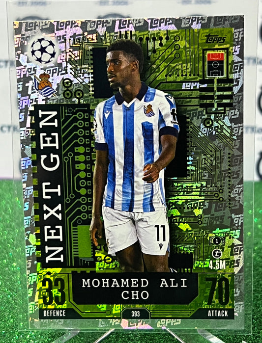 2023 TOPPS MATCH ATTAX MOHAMED ALI CHO # 393 NEXT GEN FOIL FOOTBALL SOCCER CARD