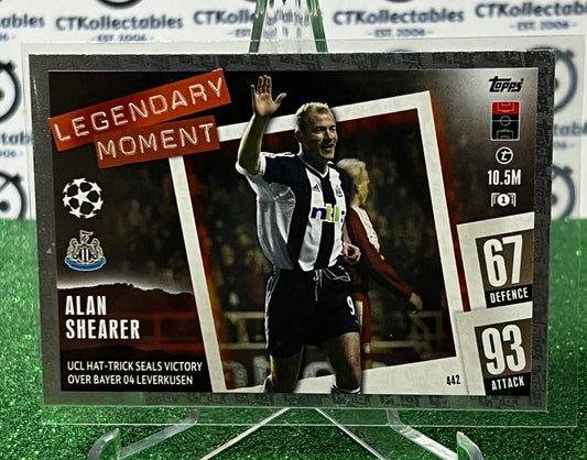 2023 TOPPS MATCH ATTAX ALAN SHEARER # 442 LEGENDARY MOMENT FOIL FOOTBALL SOCCER CARD