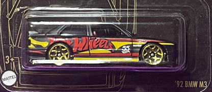 HOT WHEELS  MATTEL '92 BMW M3  55th ANNIVERSARY 2/6 BLACK/GOLD 2021