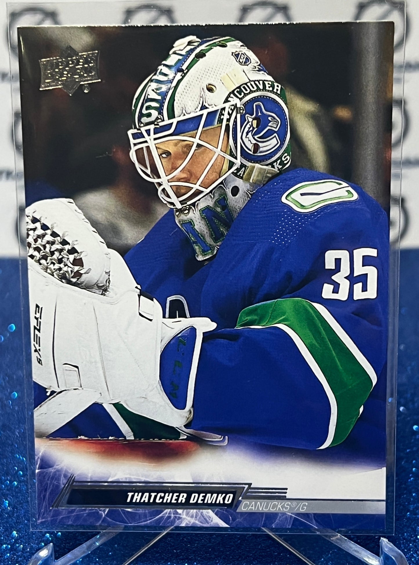 2022-23 UPPER DECK THATCHER DEMKO # 174 GOALTENDER  VANCOUVER CANUCKS  HOCKEY CARD