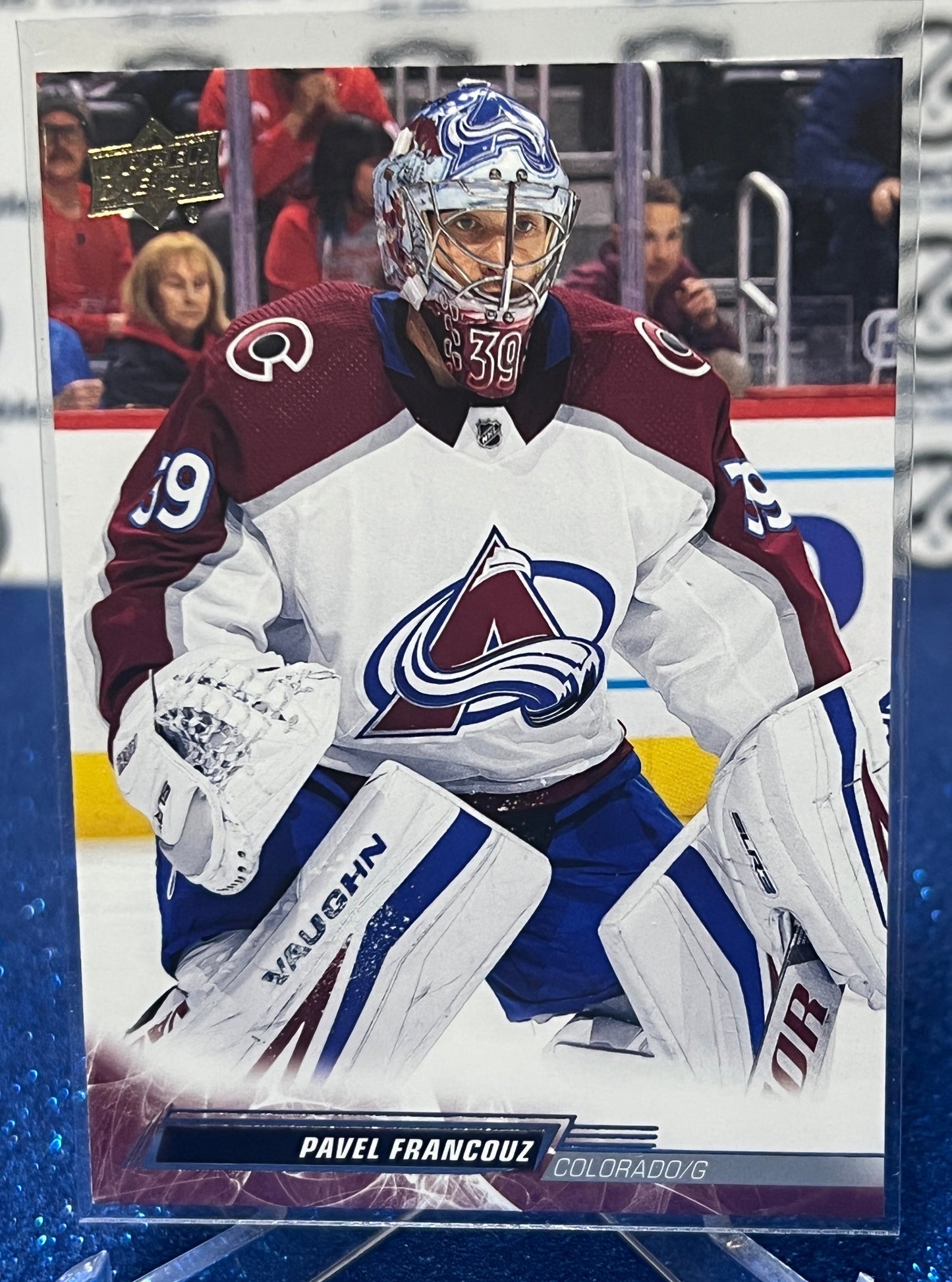 2022-23 UPPER DECK PAVEL FRANCOUZ # 45 GOALTENDER COLORADO AVALANCHE HOCKEY CARD