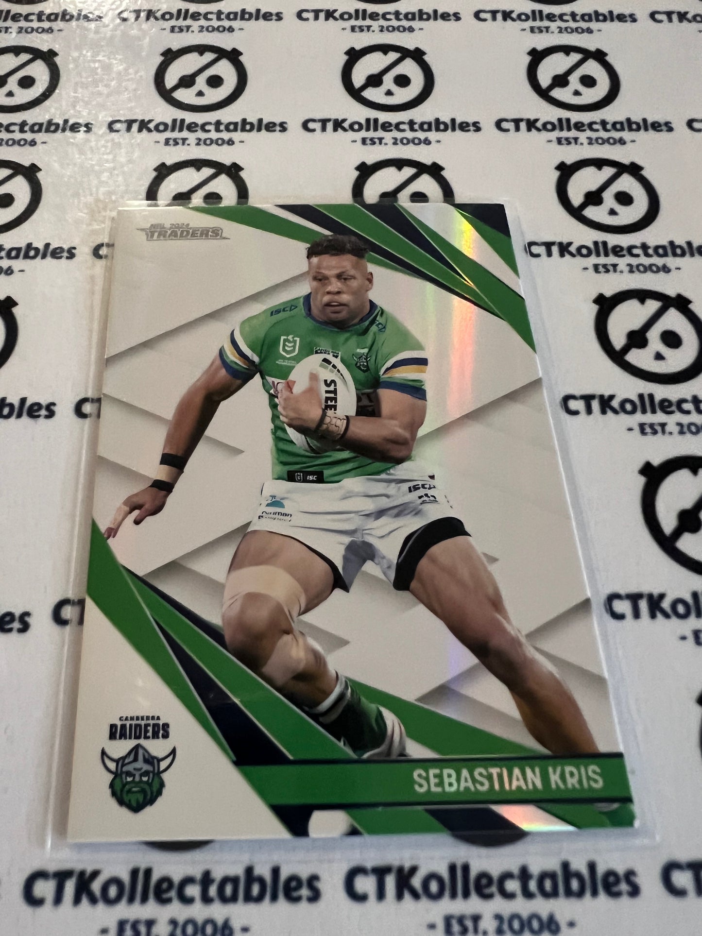 2024 NRL Traders Pearl special Parallel -PS-013 Sebastian Kris Canberra Raiders