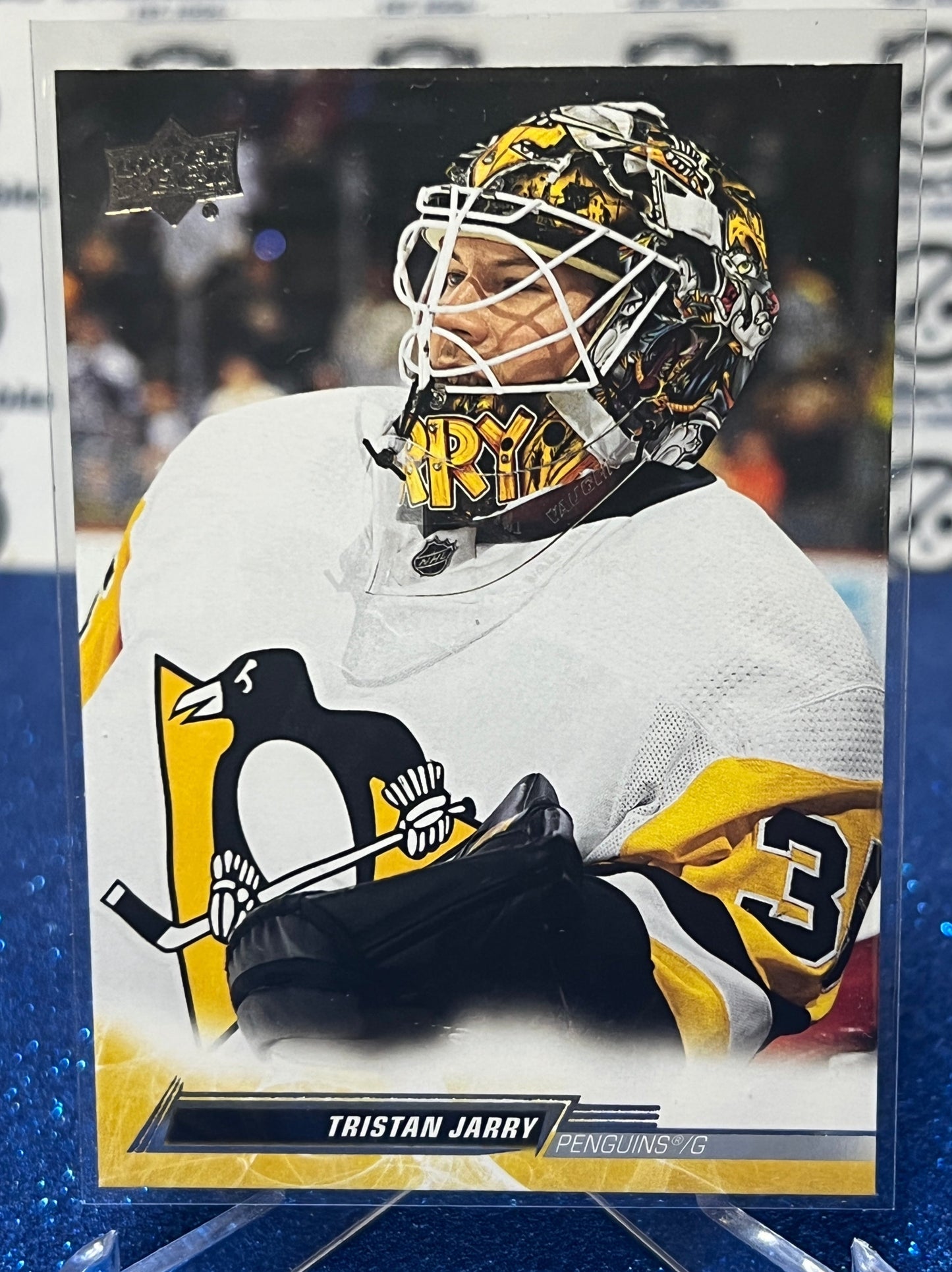 2022-23 UPPER DECK TRISTAN JARRY # 140 GOALTENDER PITTSBURGH PENGUINS HOCKEY CARD