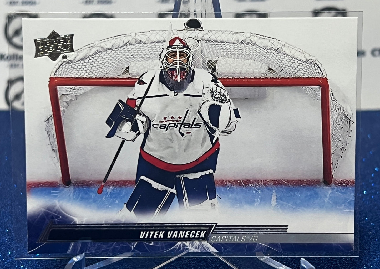 2022-23 UPPER DECK VITEK VANECEK # 192  GOALTENDER WASHINGTON CAPITALS HOCKEY CARD