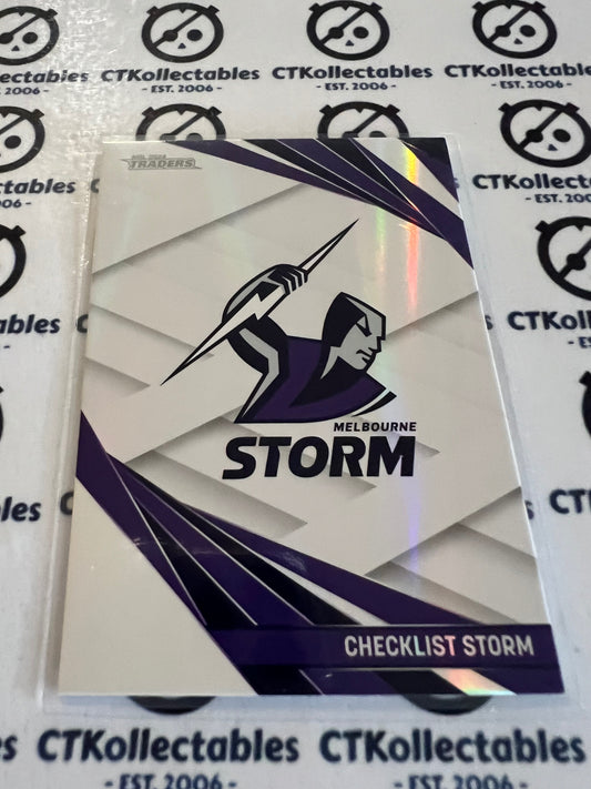 2024 NRL Traders Pearl special Parallel -PS 064 Checklist Storm