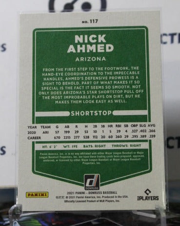 2021 DONRUSS BASEBALL NICK AHMED # 117  INDEPENANCE DAY ARIZONA DIAMONDBACKS