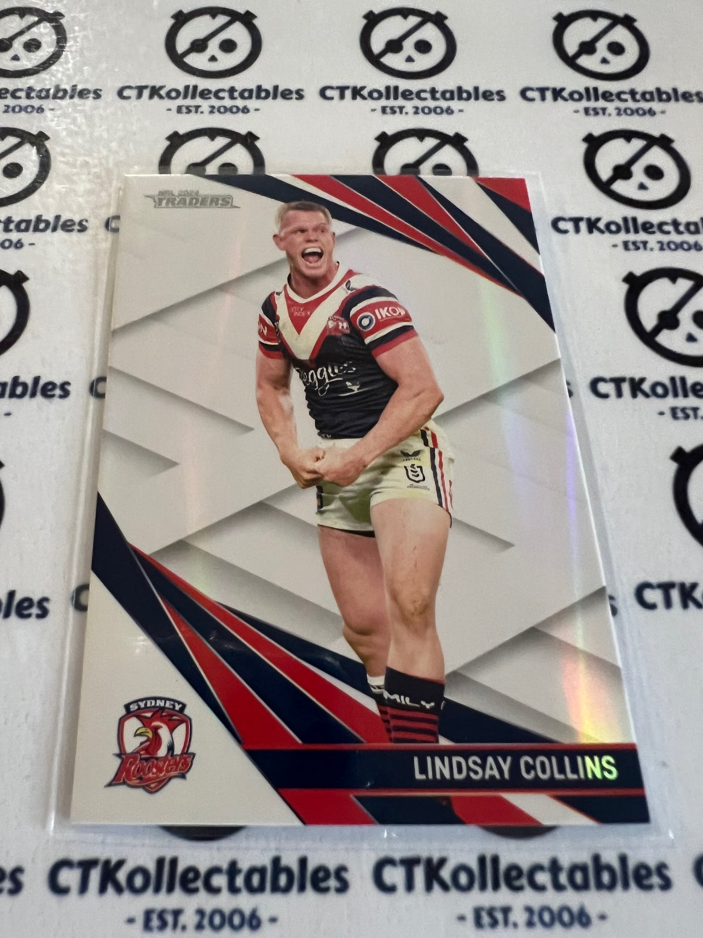 2024 NRL Traders Pearl special Parallel -PS 128 Lindsay Collins Roosters