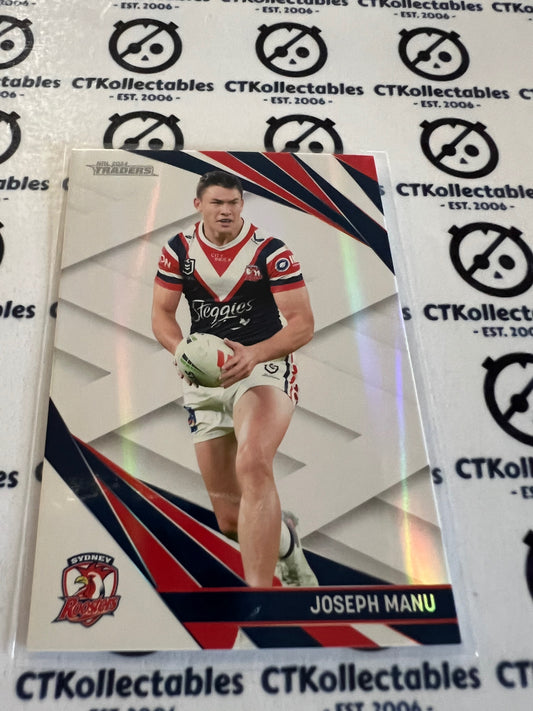 2024 NRL Traders Pearl special Parallel -PS 130 Joseph Manu  Roosters