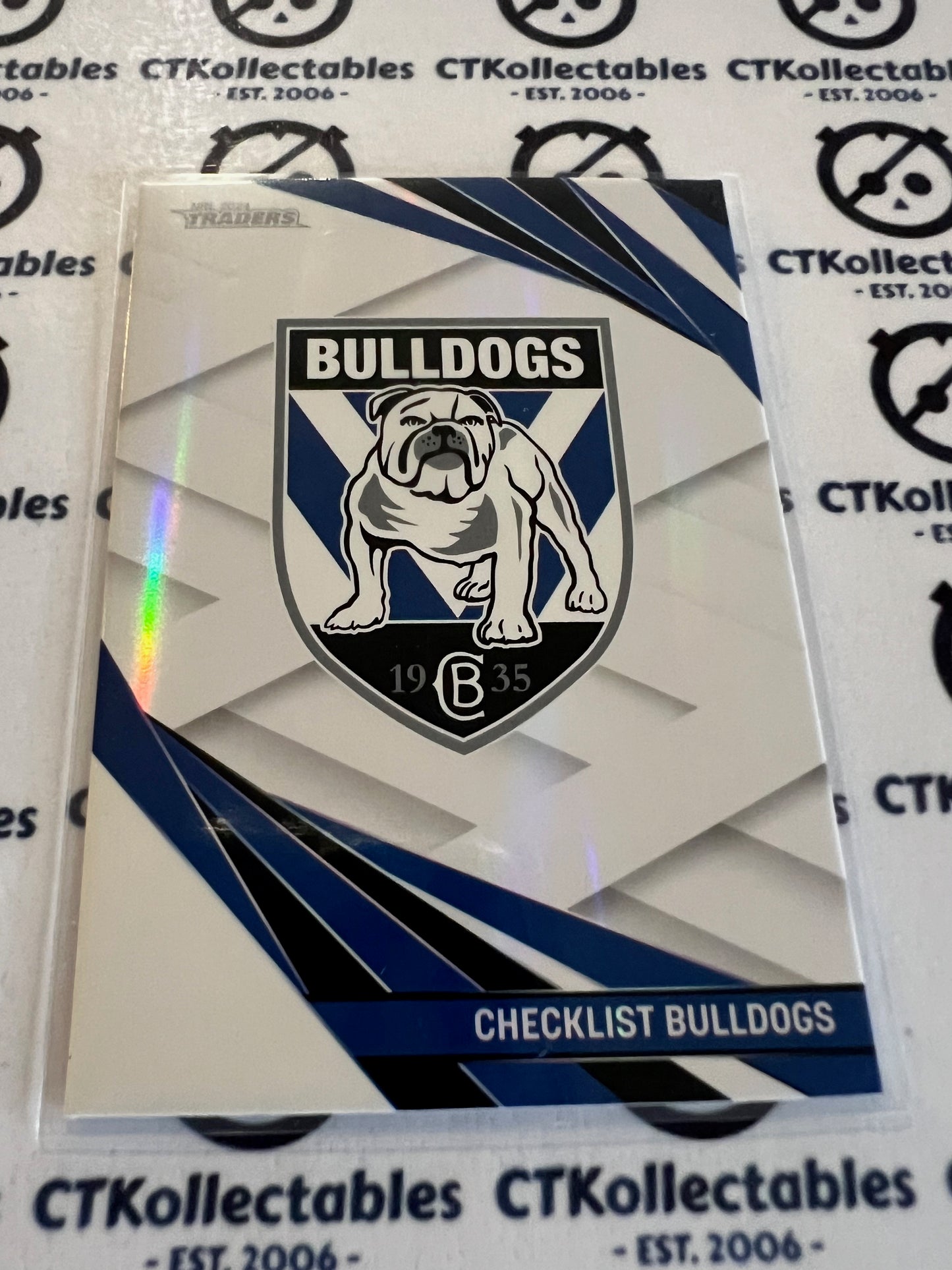 2024 NRL Traders Pearl special Parallel -PS 019 Check List Bulldogs