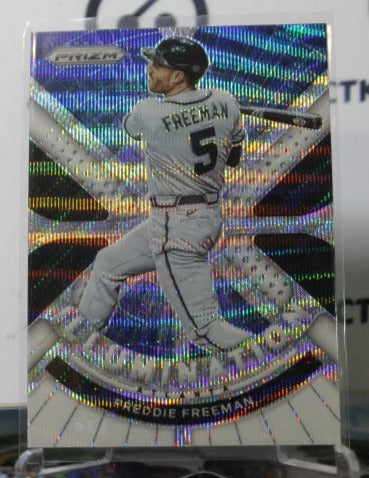 2021 PANINI PRIZM BASEBALL FREDDIE FREEMAN  # IL-9 ILLUMINATION PRIZM  ATLANTA BRAVES