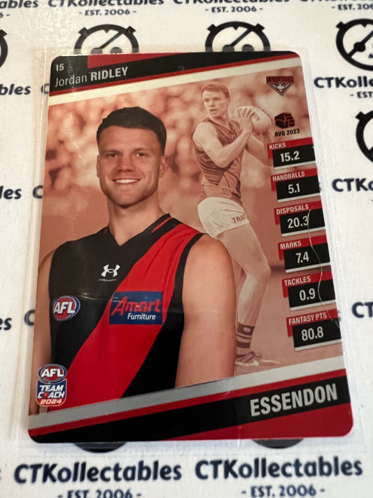 2024 AFL Teamcoach 15 Jordan Ridley Essendon