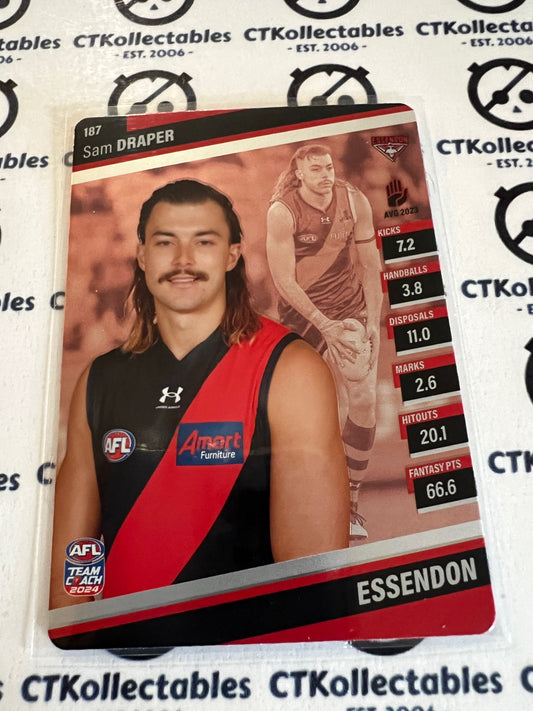 2024 AFL Teamcoach 187 Sam Draper Essendon