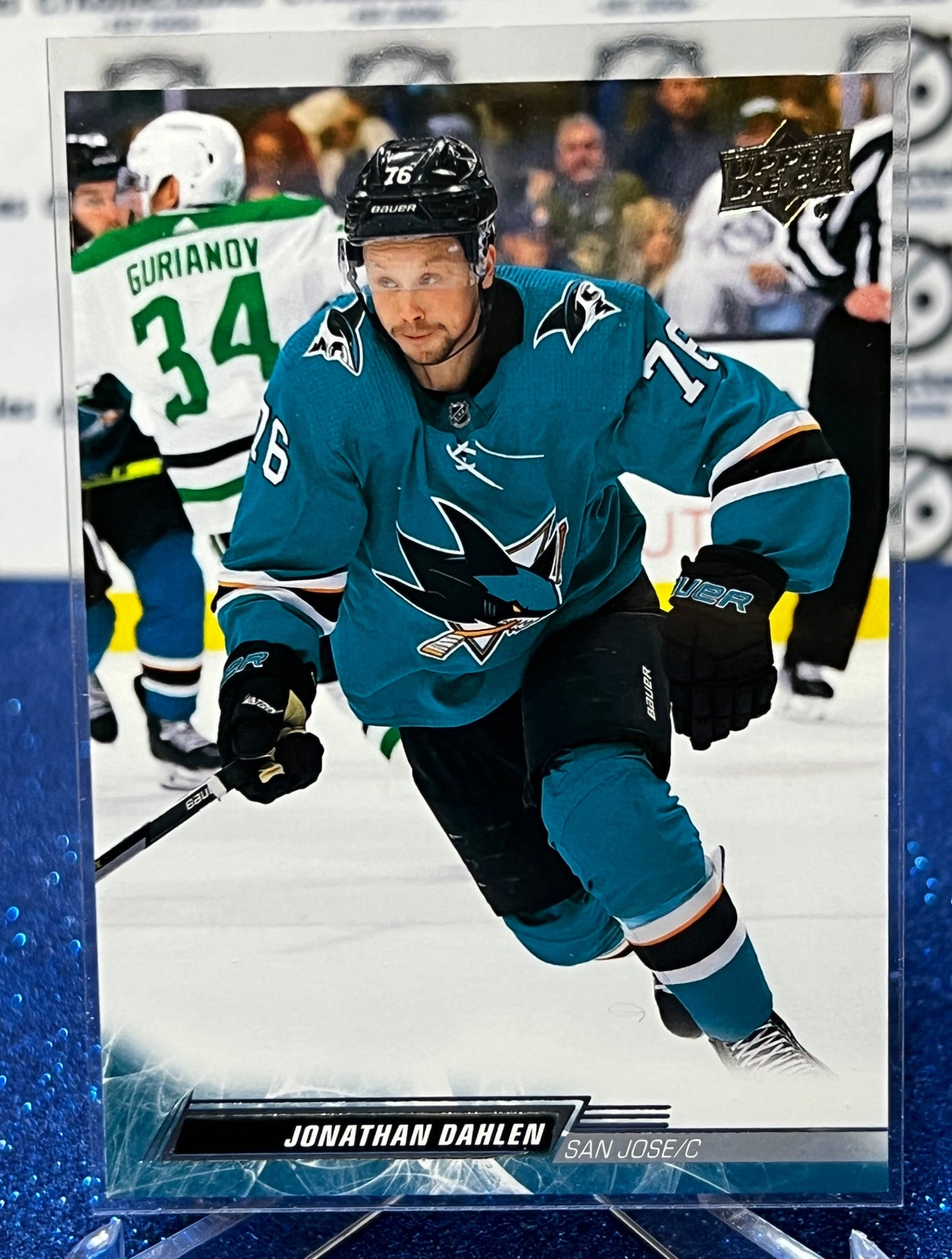 2022-23 UPPER DECK JONATHAN DAHLEN # 143 ROOKIE  SAN JOSE SHARKS  HOCKEY CARD