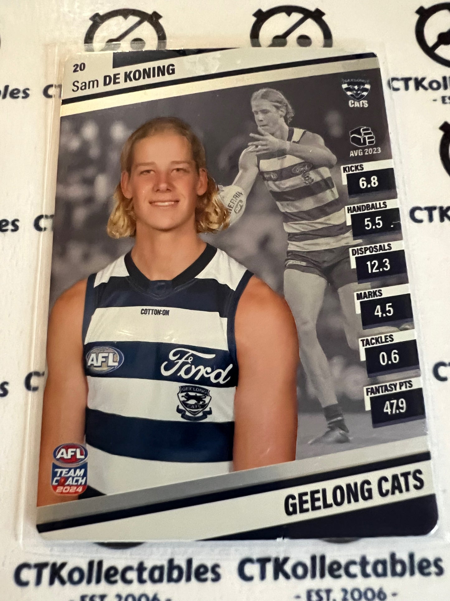 2024 AFL Teamcoach 20 Sam De Koning Geelong