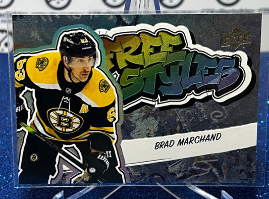 2022-23 UPPER DECK BRAD MARCHAND # FS-36  FREE STYLES BOSTON BRUINS  HOCKEY CARD