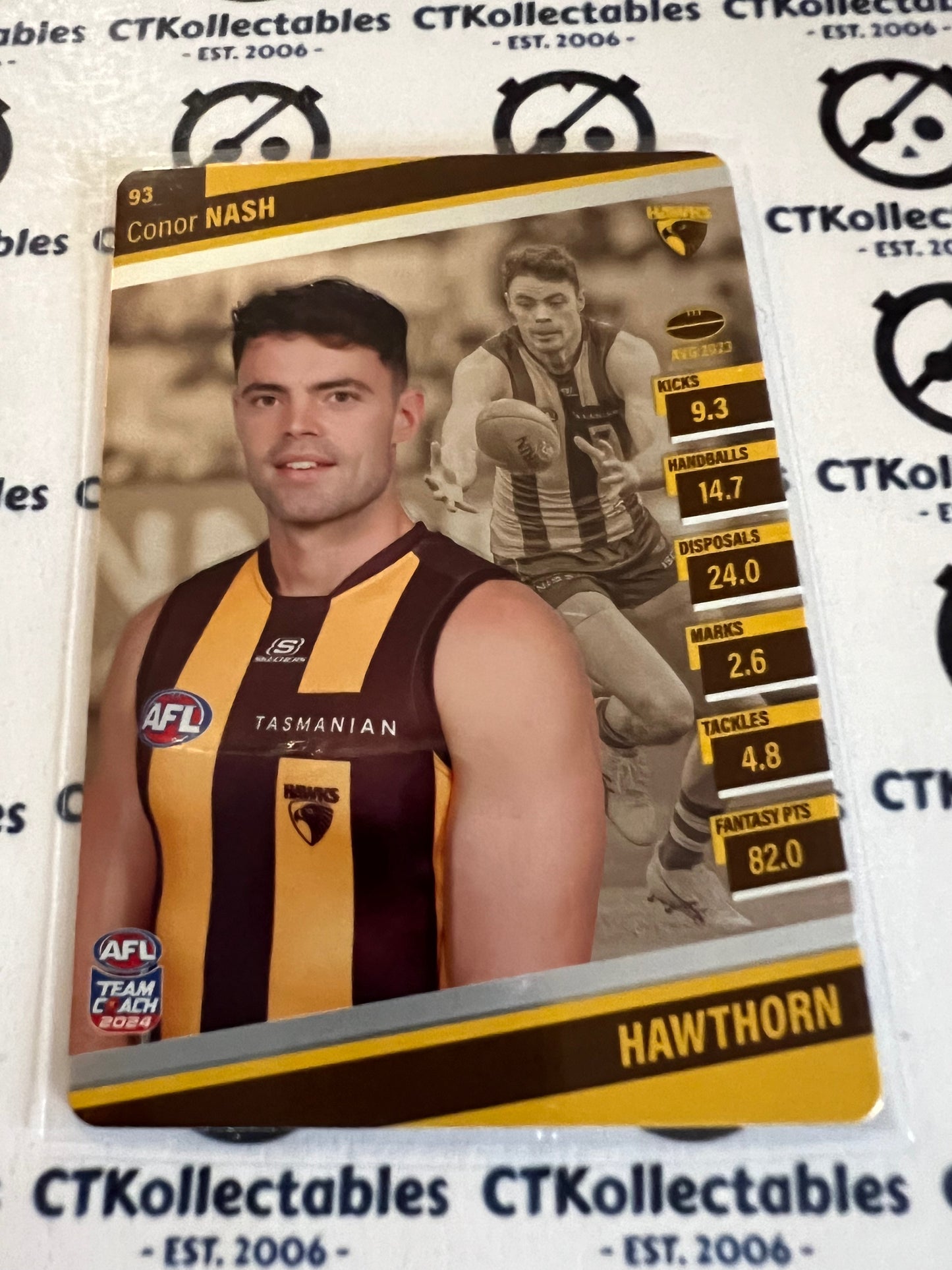 2024 AFL Teamcoach 93 Conor Nash  Hawthorn