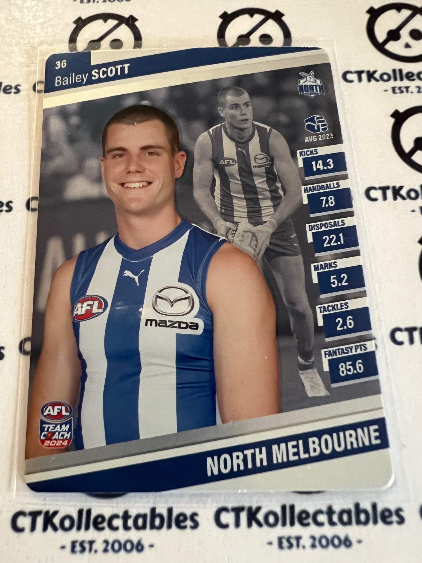 2024 AFL Teamcoach 36 Bailey Scott North Melbourne