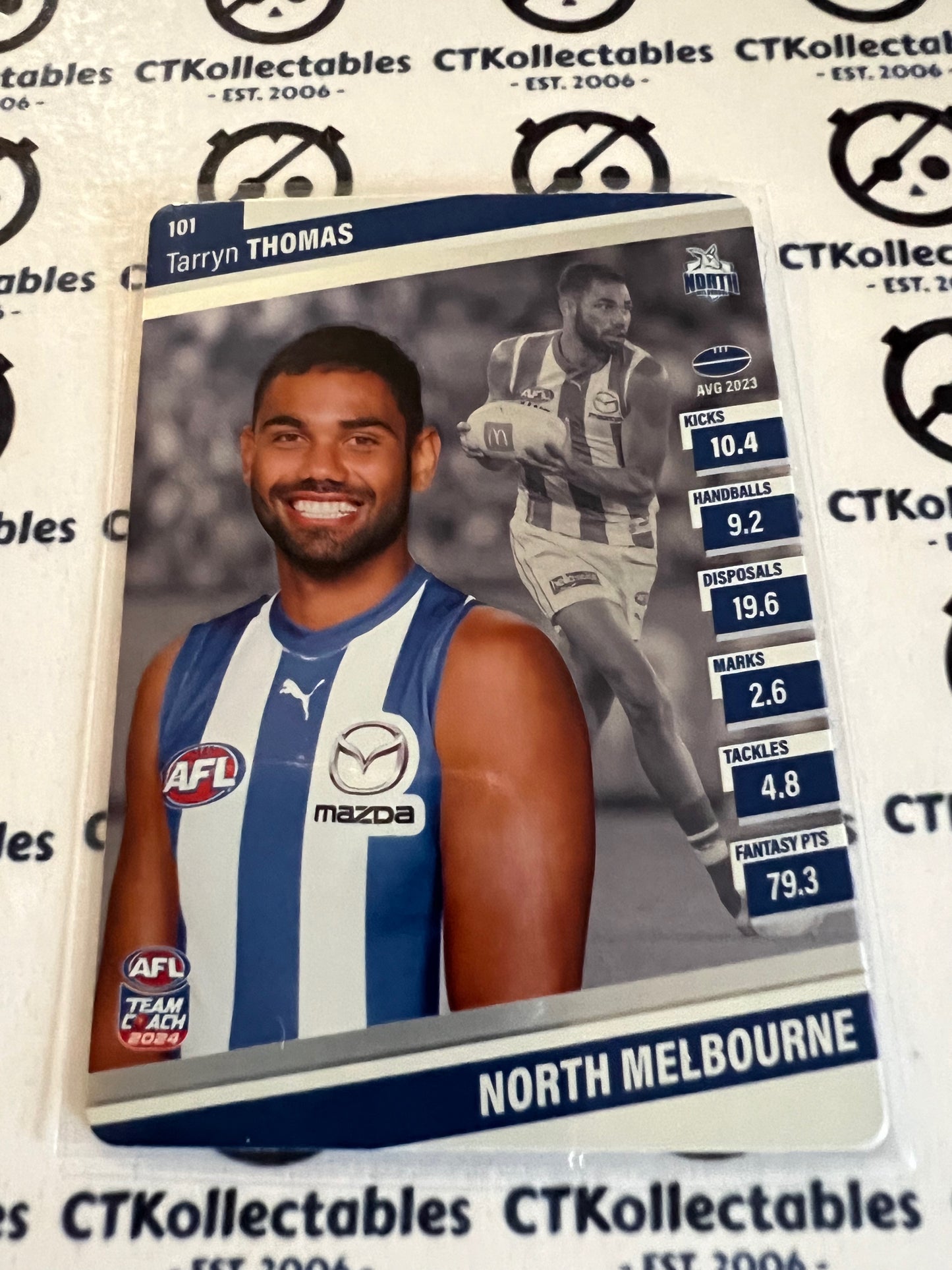 2024 AFL Teamcoach 101 Tarryn Thomas North Melbourne