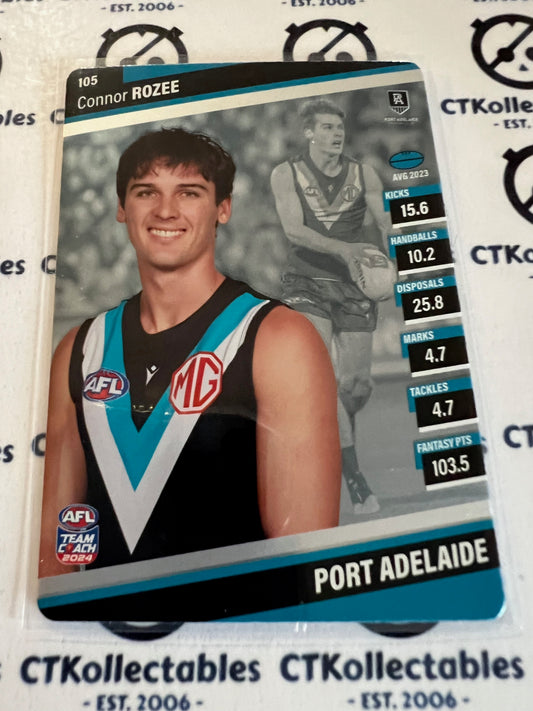 2024 AFL Teamcoach 105 Connor Rozee  Port Adelaide