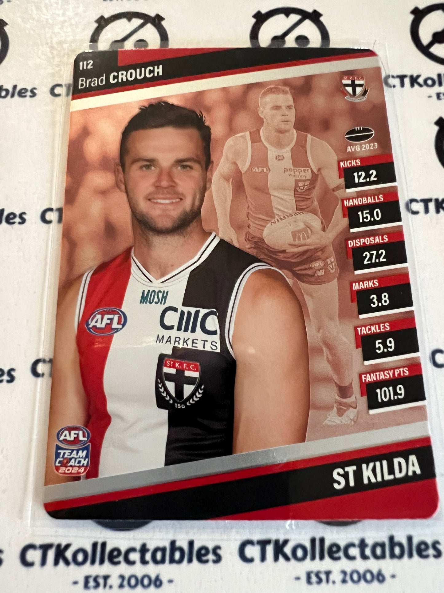 2024 AFL Teamcoach 112 Brad Crouch St Kilda