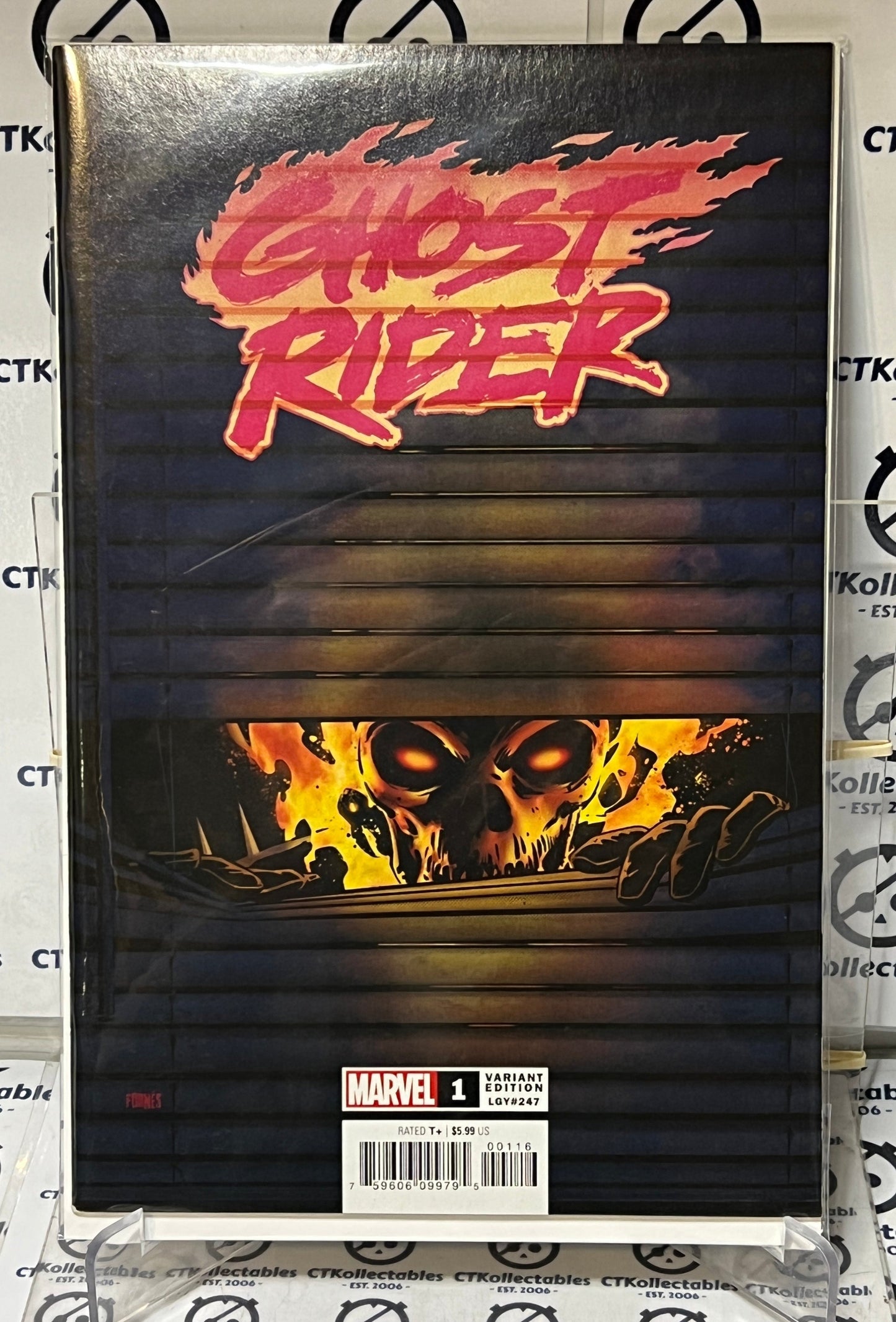 GHOST RIDER # 1  VARIANT FORNES WINDOW SHADES COMIC BOOK NM  MARVEL 2021