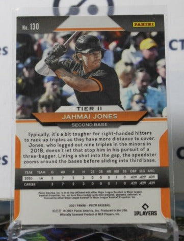 2021 PANINI PRIZM BASEBALL JAHMAI JONES # 130  ROOKIE BALTIMORE ORIOLES