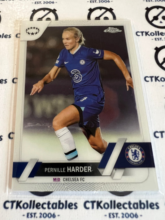 2022-23 Topps Chrome UEFA Women’s Soccer Base #55 Pernille Harder Chelsea FC