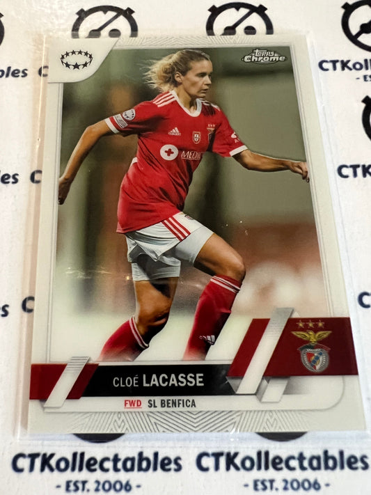 2022-23 Topps Chrome UEFA Women’s Soccer Base #58 Cloe Lacasse SL Benfica