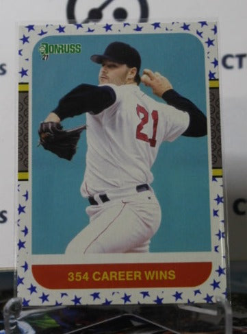 2021 DONRUSS ROGER CLEMENS # 236  BLUE STAR 354 CAREER WINS  BOSTON RED SOX BASEBALL