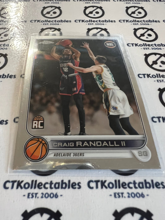 2022-23 Topps NBL Chrome #9 Craig  Randall II RC Adelaide 36ERS