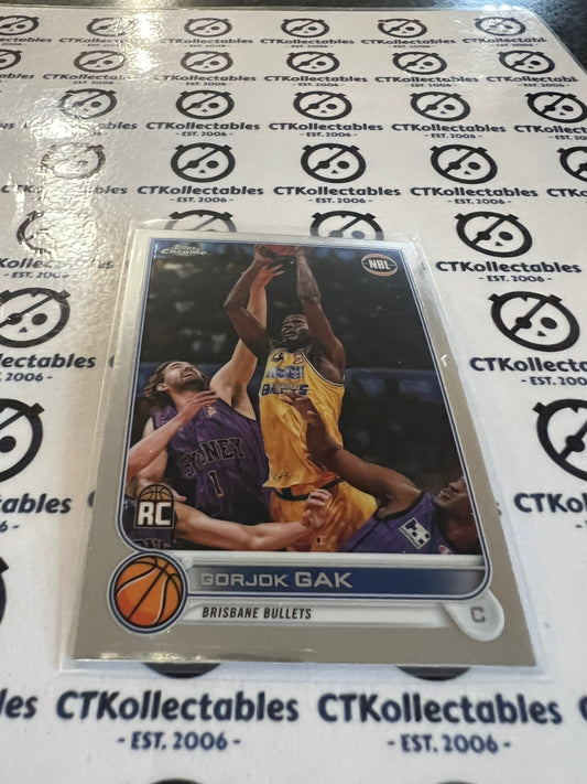 2022-23 Topps NBL Chrome #17 Gorjok Gak RC Brisbane Bullets