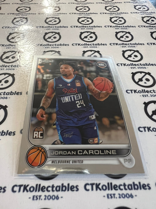 2022-23 Topps NBL Chrome #42 Jordan Caroline RC Melbourne United