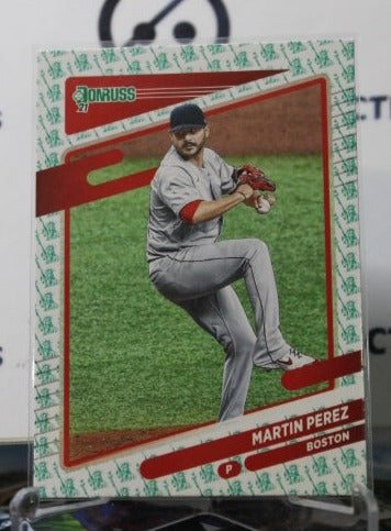 2021 PANINI DONRUSS MARTIN PEREZ # 97 LIBERTY BORDER  BOSTON RED SOX BASEBALL