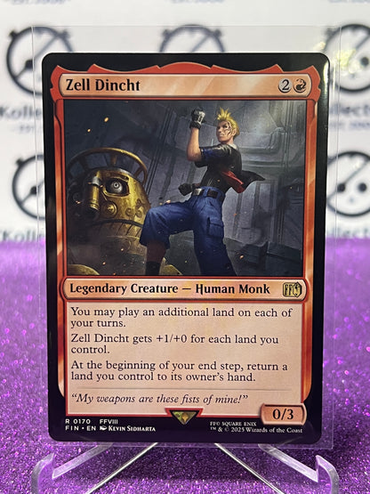 2025 MAGIC THE GATHERING FINAL FANTASY ZELL DINCHT # R 0170 RARE NON-FOIL LEGENDARY CREATURE CARD