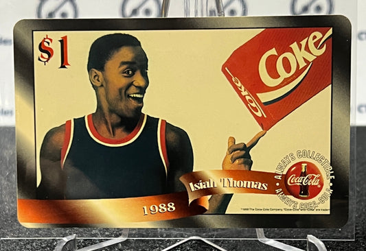 COCA-COLA  $1 SPRINT PHONE CARD # 2 ALWAYS COLLECTABLE ISSUED 4/96  NBA BASKETBALL  ISIAH THOMAS