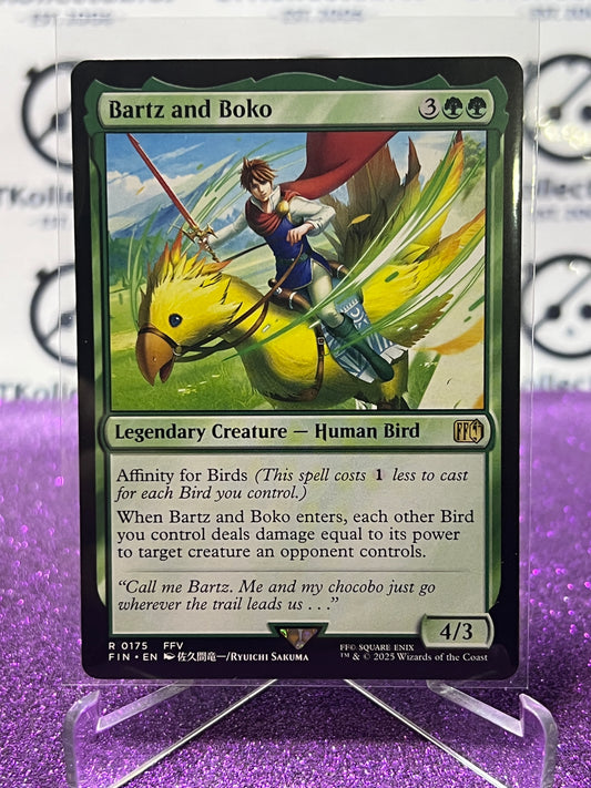 2025 MAGIC THE GATHERING FINAL FANTASY BARTZ AND BOKO # R 0175 RARE NON-FOIL LEGENDARY CREATURE CARD
