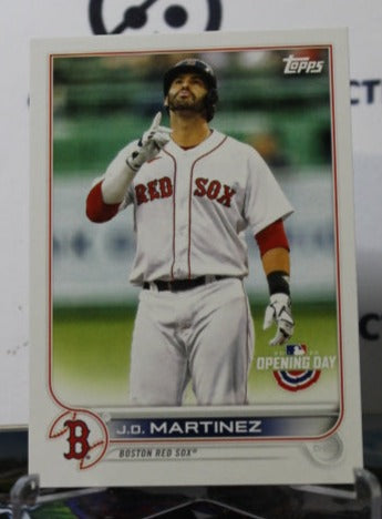 2022 TOPPS OPENING DAY J.D. MARTINEZ # 117 BOSTON RED SOX BASEBALL