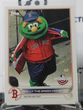 2022 TOPPS OPENING DAY WALLY THE GREEN MONSTER # M-2  BOSTON RED SOX BASEBALL