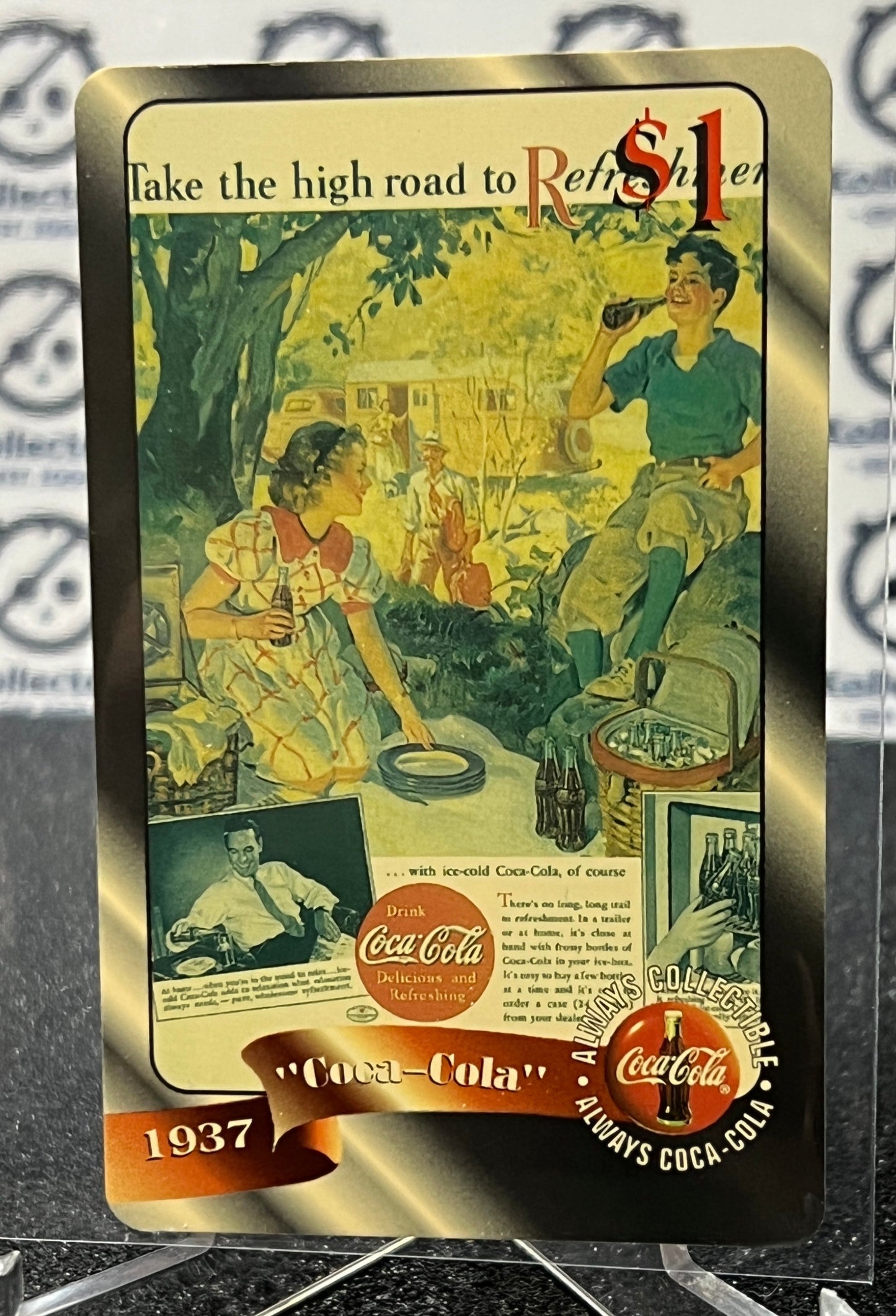 1996 COCA-COLA  $1 SPRINT PHONE CARD # 26 ALWAYS COLLECTABLE ISSUED 4/96 NM COKE AD 1937