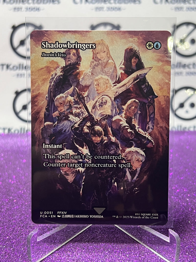 shadowbringers mtg card SHADOWBRINGERS (DOVIN'S VETO) (SHOWCASE) X4 Final Fantasy: Through The Ages  MTG