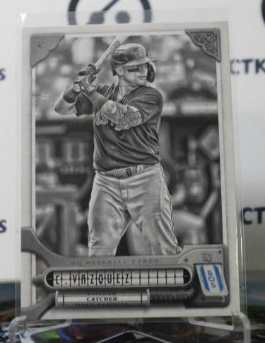 2022 GYPSY QUEEN CHRISTIAN VAZQUEZ # 8 BLACK & WHITE 37/50 BOSTON RED SOX BASEBALL