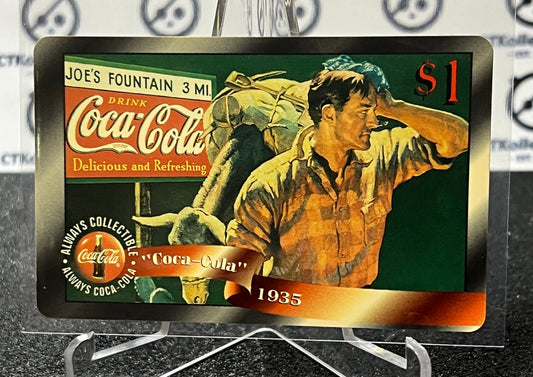 1996 COCA-COLA $1 SPRINT PHONE CARD # 29 ALWAYS COLLECTABLE ISSUED 4/96 NM COKE AD 1935