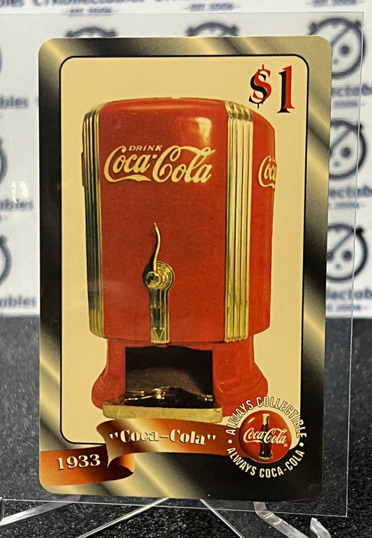 1996 COCA-COLA $1 SPRINT PHONE CARD # 39 ALWAYS COLLECTABLE ISSUED 4/96 NM COKE AD 1933