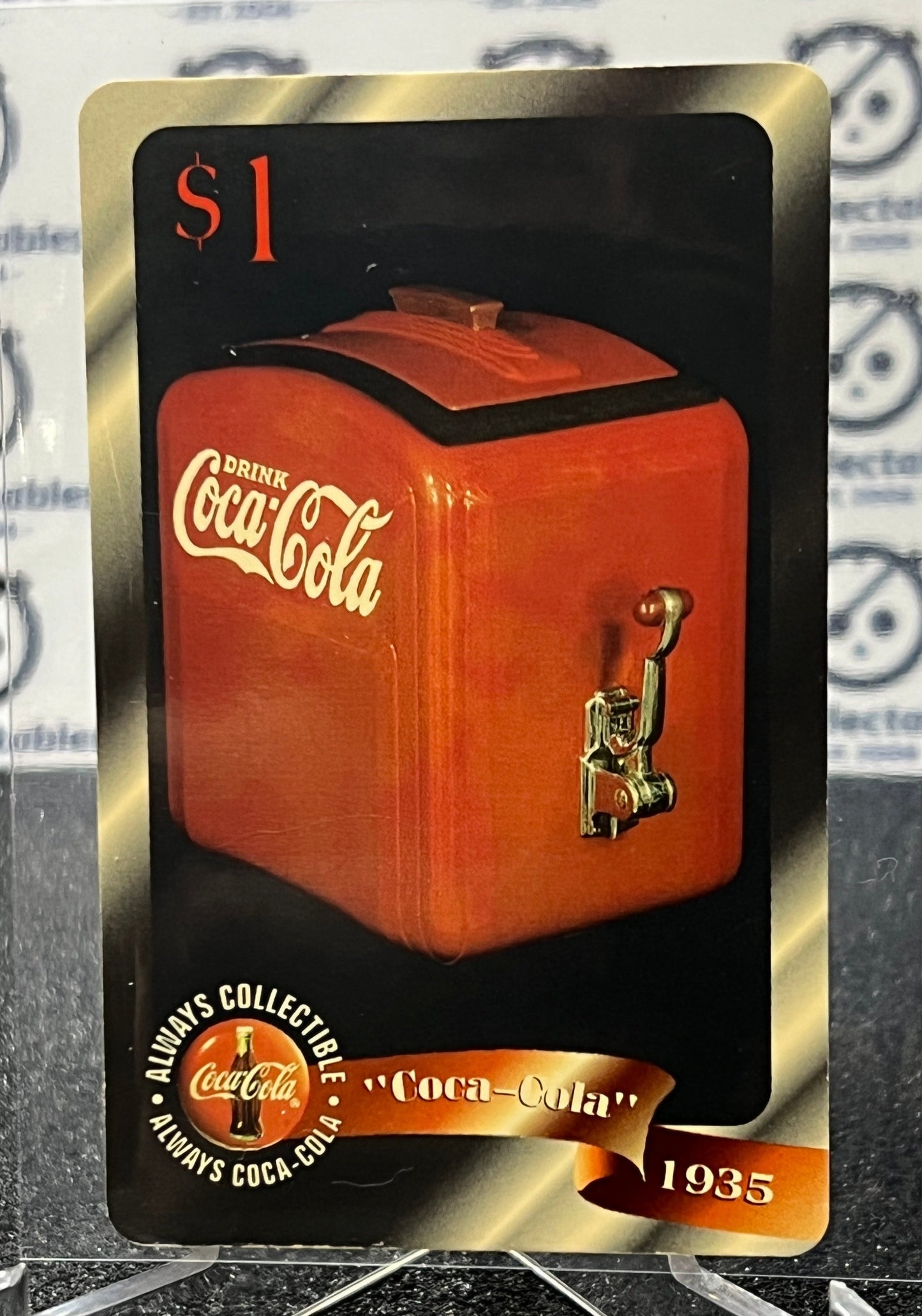 1996 COCA-COLA $1 SPRINT PHONE CARD # 40 ALWAYS COLLECTABLE ISSUED 4/96 NM COKE AD 1935