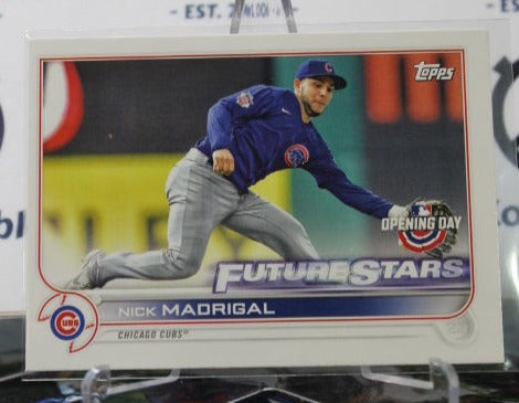 2022 TOPPS OPENING DAY NICK MADRIGAL # 3 FUTURE STARS CHICAGO CUBS  BASEBALL