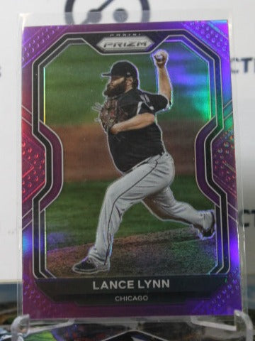 2021 PANINI PRIZM LANCE LYNN  # 240 PURPLE PRIZM CHICAGO WHITE SOX BASEBALL