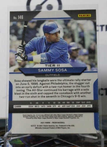 2021 PANINI PRIZM SAMMY SOSA # 146 CHICAGO CUBS  BASEBALL