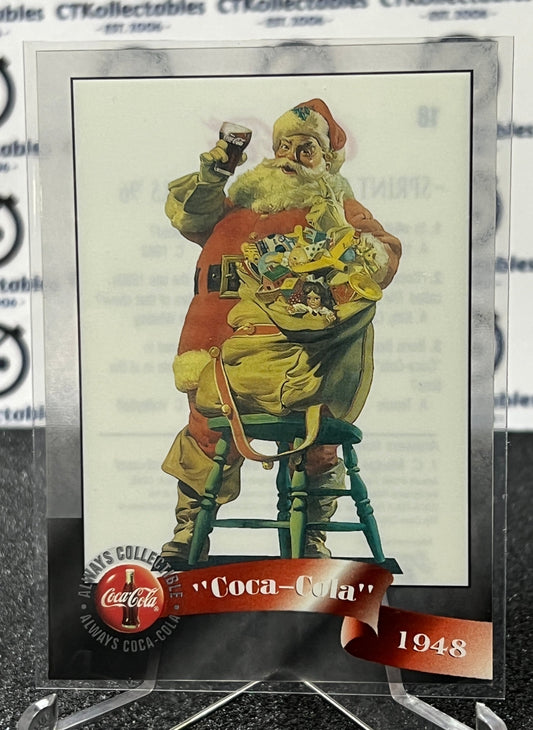 1996 COCA-COLA  SPRINT CELL CARD # 18 ALWAYS COLLECTABLE  SANTA CLAUSE COKE