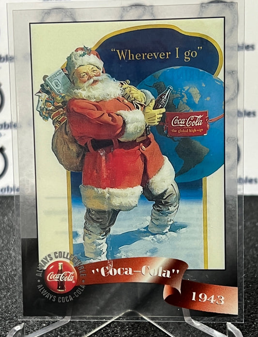 1996 COCA-COLA  SPRINT CELL CARD # 17 ALWAYS COLLECTABLE  SANTA CLAUSE COKE