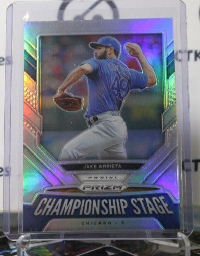 2021 PANINI PRIZM JAKE ARRIETA # CS10 CHAMPIONSHIP STAGE SILVER PRIZM CHICAGO CUBS  BASEBALL